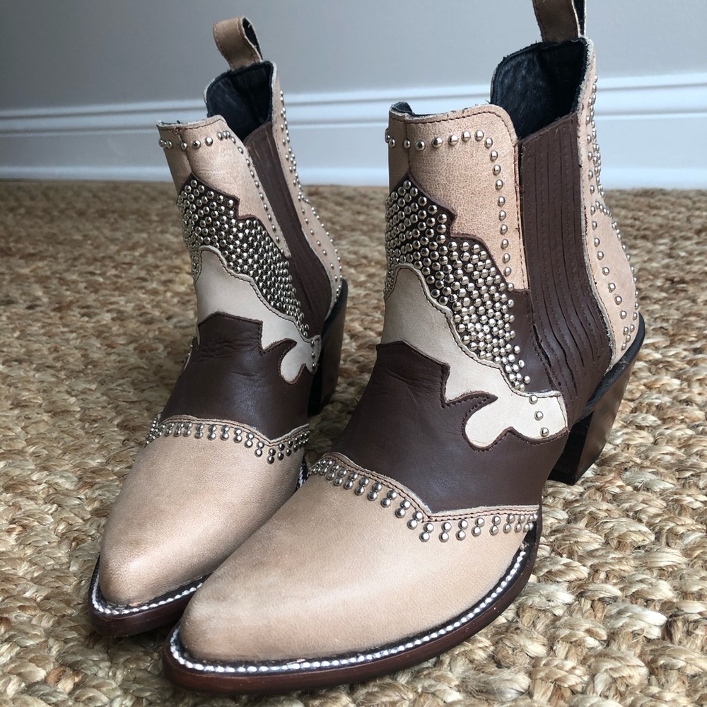 New: JB Dillon Reserve Studded Leather Western Boot. Size 9